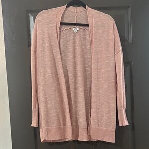 Nine West Dusty Pink Open-Front Women's Cardigan